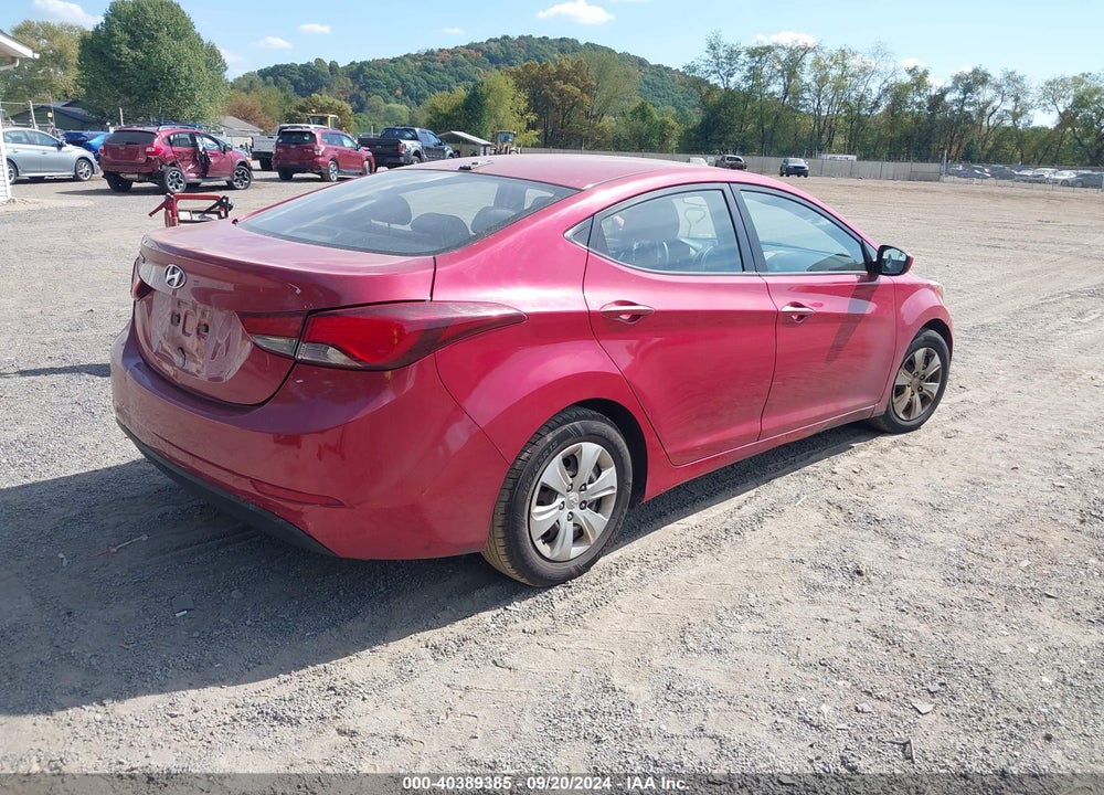 2016 HYUNDAI ELANTRA SE VIN: KMHDH4AE9GU557368