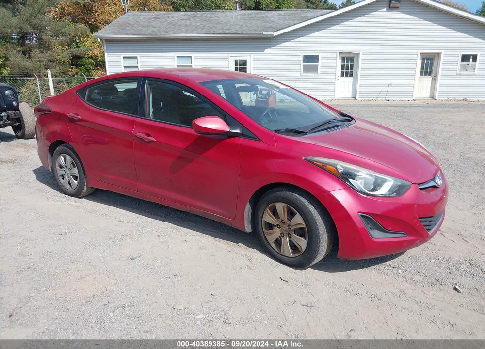 2016 HYUNDAI ELANTRA SE VIN: KMHDH4AE9GU557368
