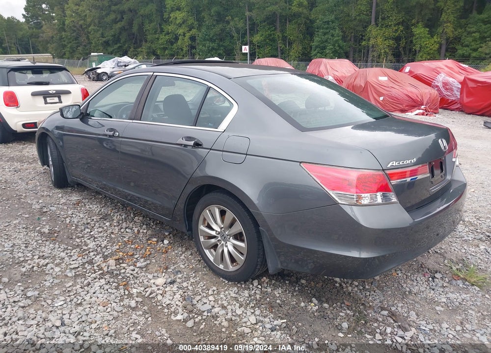 2012 HONDA ACCORD 2.4 EX VIN: 1HGCP2F7XCA165594