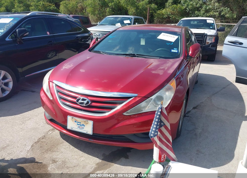2014 HYUNDAI SONATA GLS VIN: 5NPEB4AC9EH878276