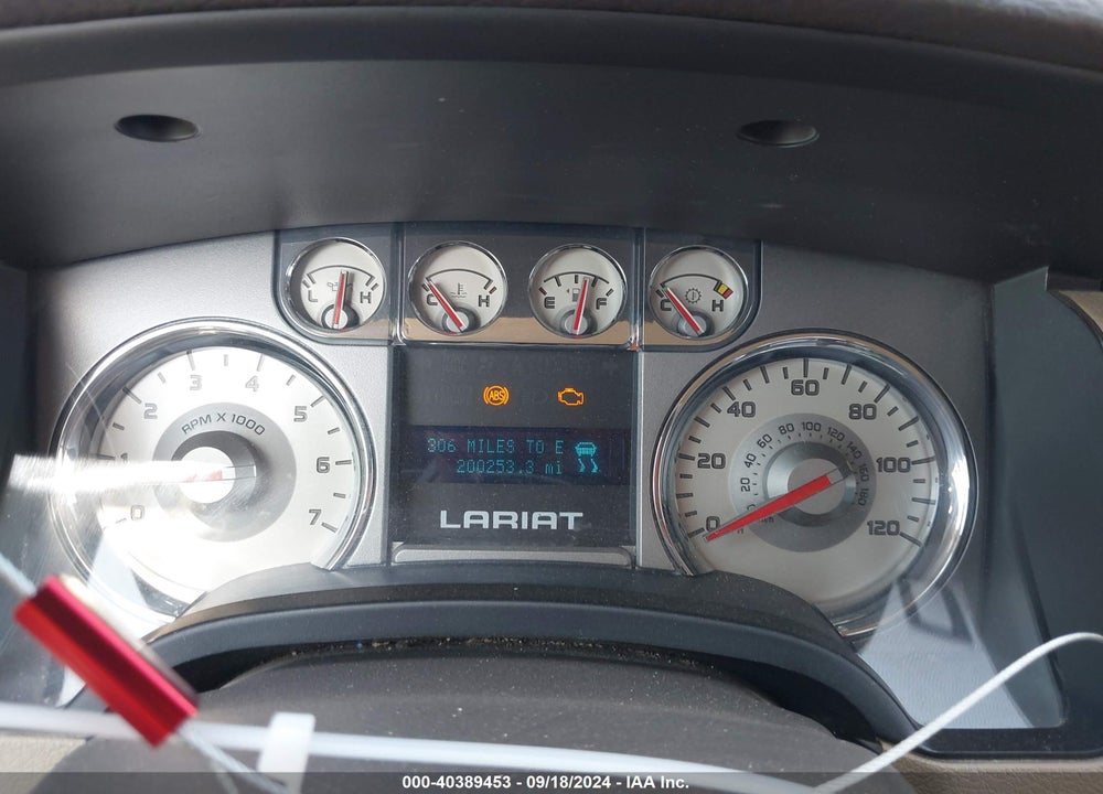 2009 FORD F-150 LARIAT VIN: 1FTPW14V09FA12619