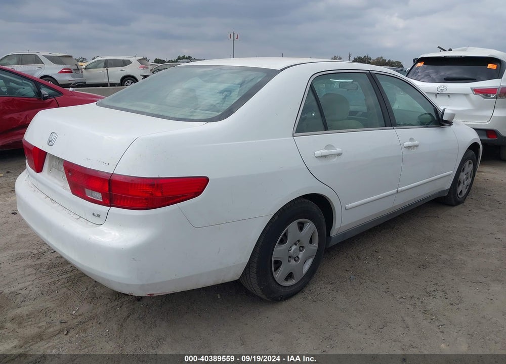 2005 HONDA ACCORD 2.4 LX VIN: 1HGCM56435A107085