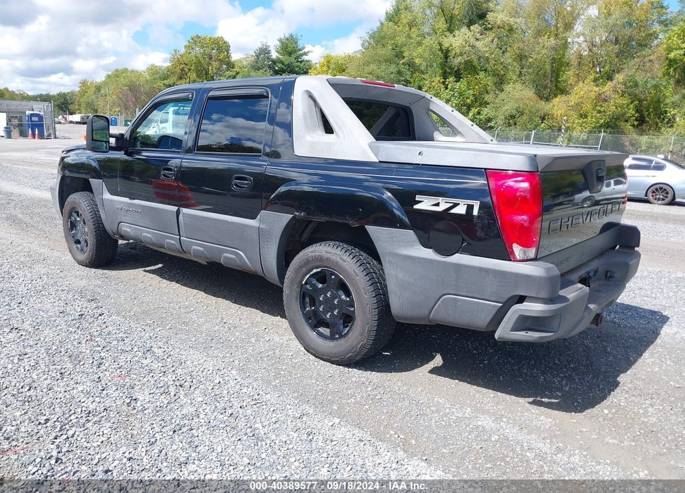 2003 CHEVROLET AVALANCHE 1500 VIN: 3GNEK13T73G139397