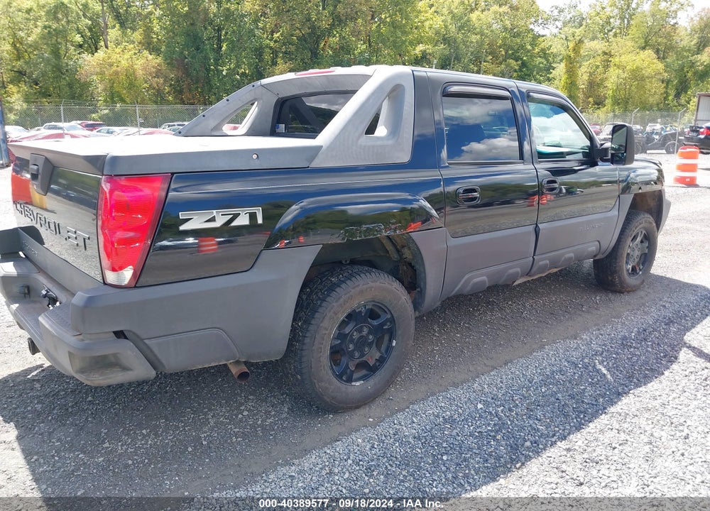 2003 CHEVROLET AVALANCHE 1500 VIN: 3GNEK13T73G139397