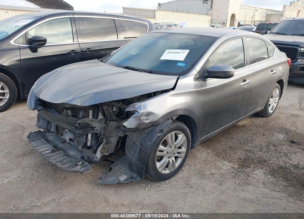 2016 NISSAN SENTRA S VIN: 3N1AB7AP6GY229398