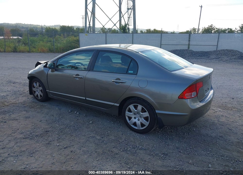 2006 HONDA CIVIC LX VIN: 1HGFA16596L133798