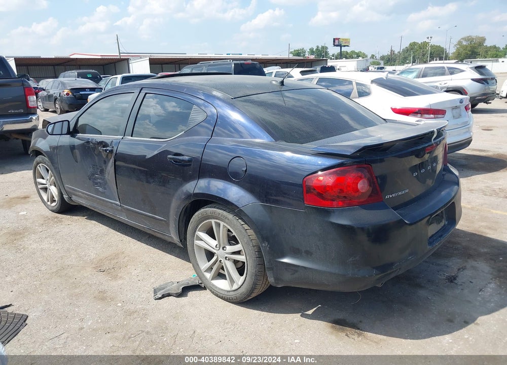 2012 DODGE AVENGER SXT PLUS VIN: 1C3CDZEGXCN310065