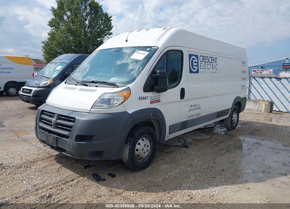 2016 RAM PROMASTER 3500 HIGH ROOF VIN: 3C6URVHG2GE119389