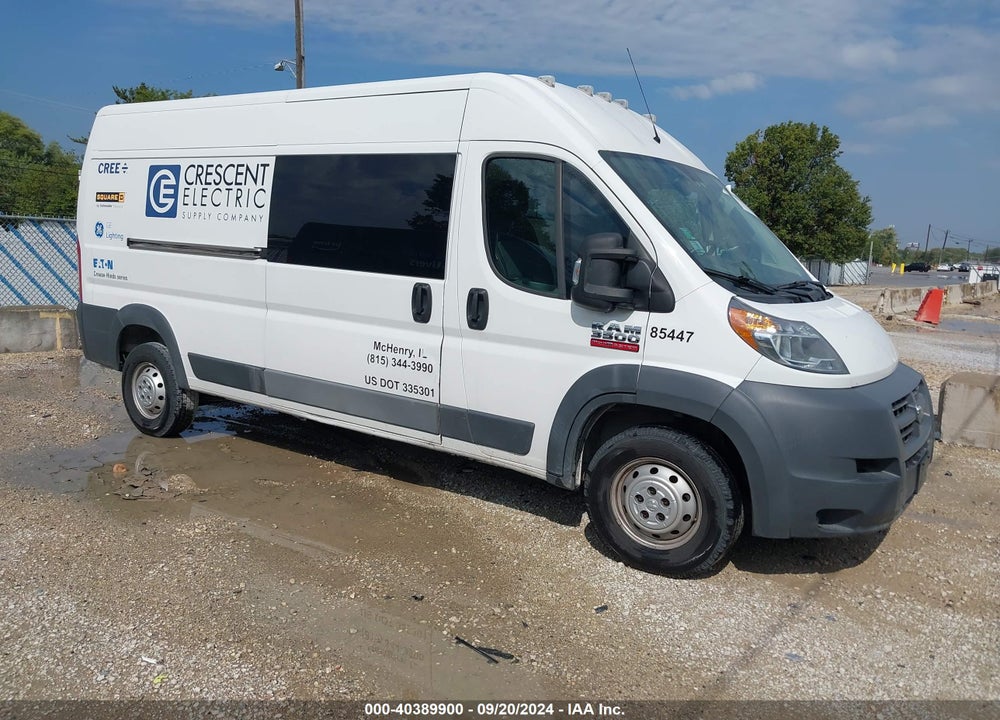 2016 RAM PROMASTER 3500 HIGH ROOF VIN: 3C6URVHG2GE119389