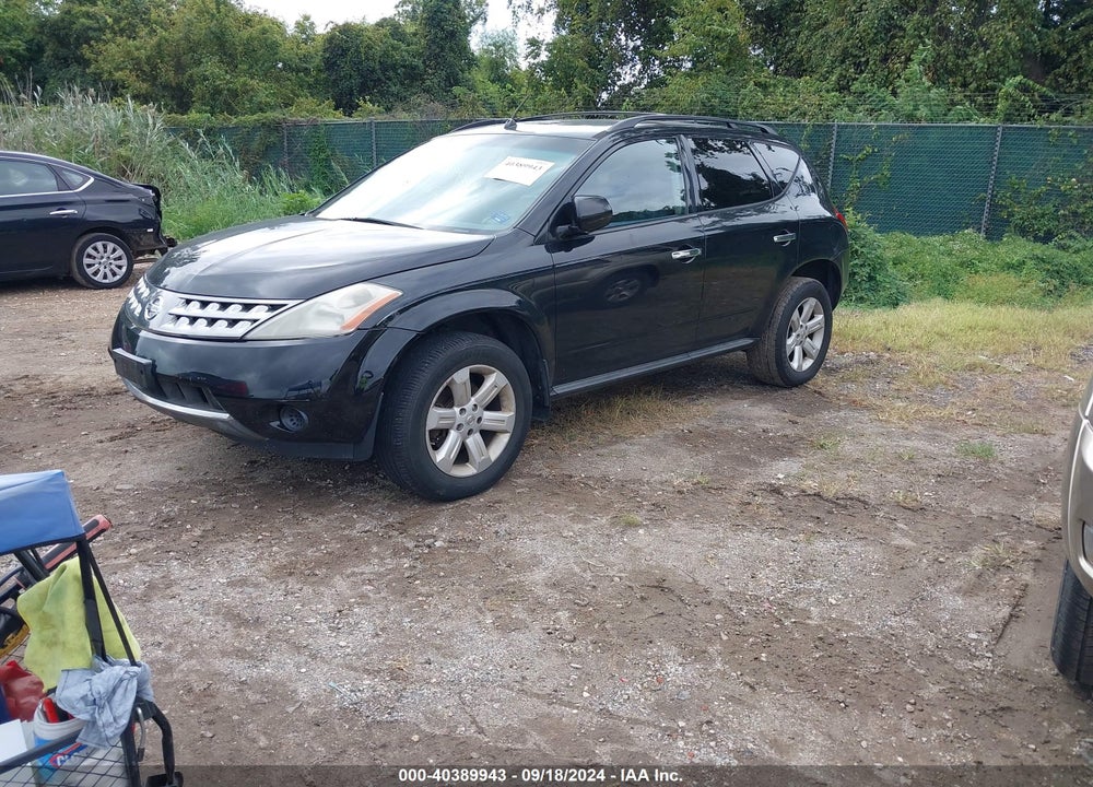 2007 NISSAN MURANO S VIN: JN8AZ08W77W619600
