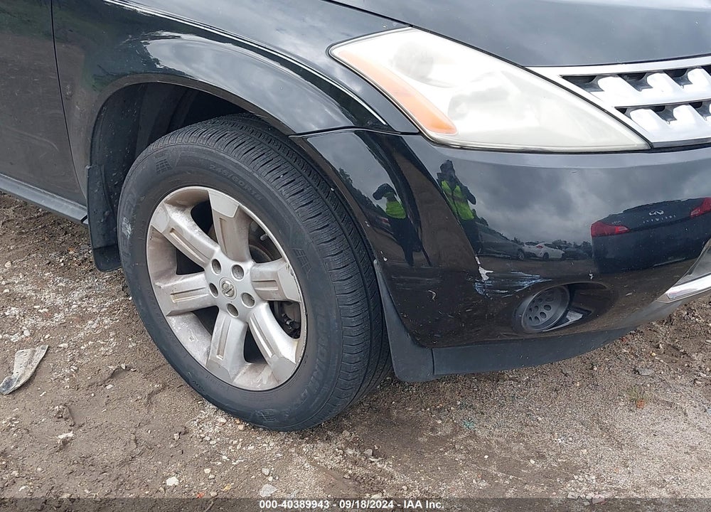 2007 NISSAN MURANO S VIN: JN8AZ08W77W619600
