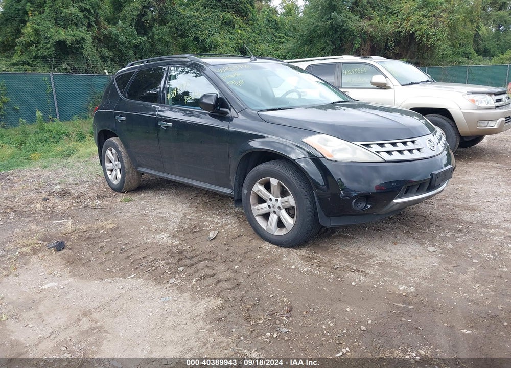 2007 NISSAN MURANO S VIN: JN8AZ08W77W619600