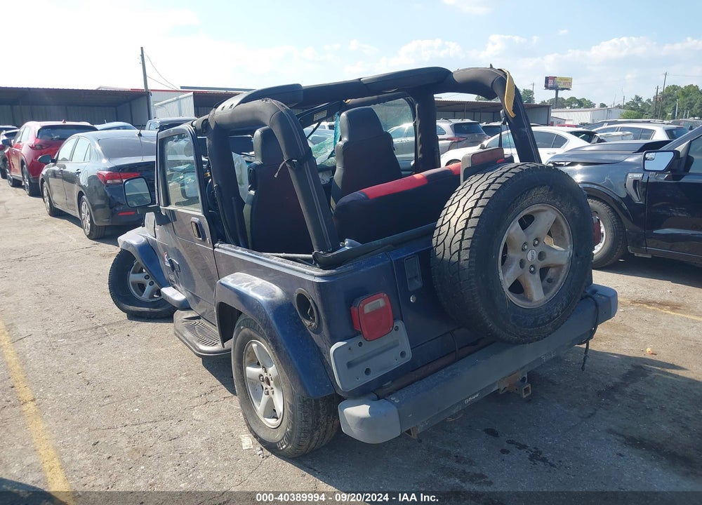2003 JEEP WRANGLER X VIN: 1J4FA39S53P353577