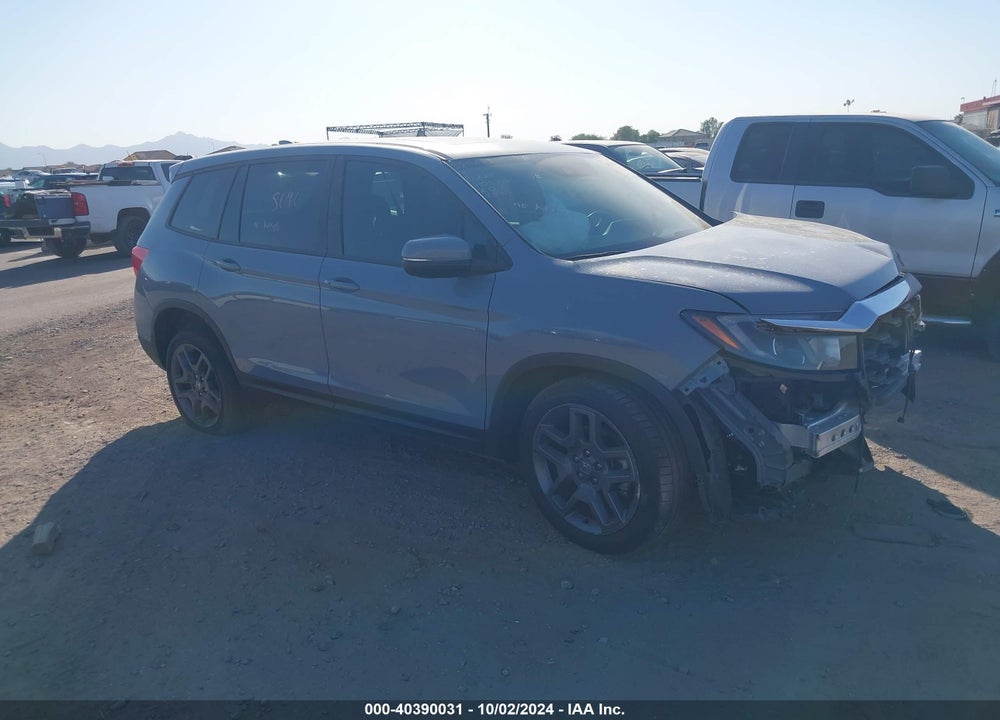 2022 HONDA PASSPORT 2WD EX-L VIN: 5FNYF7H52NB003775