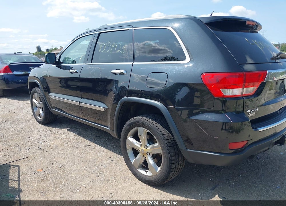 2012 JEEP GRAND CHEROKEE OVERLAND VIN: 1C4RJFCT4CC289867