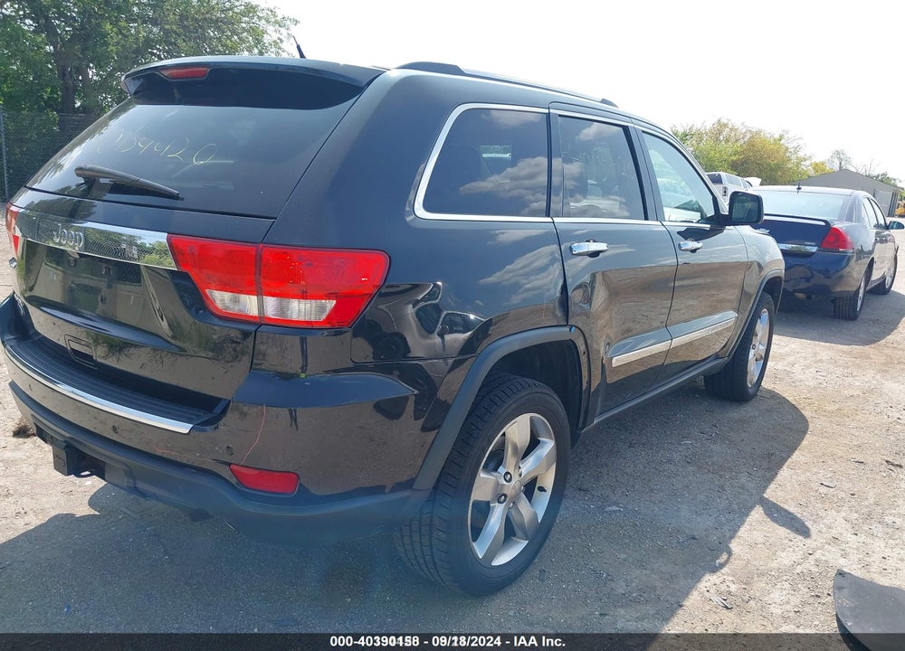 2012 JEEP GRAND CHEROKEE OVERLAND VIN: 1C4RJFCT4CC289867