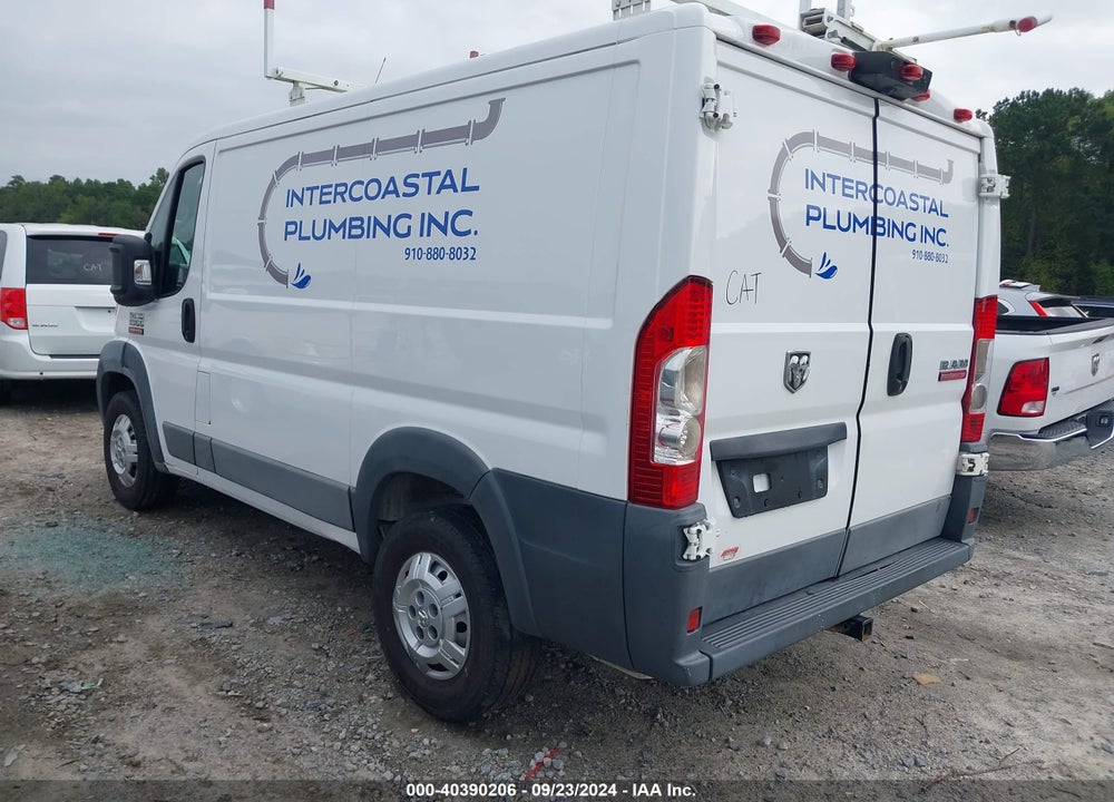 2018 RAM PROMASTER 1500 LOW ROOF 118 WB VIN: 3C6TRVNG8JE107092
