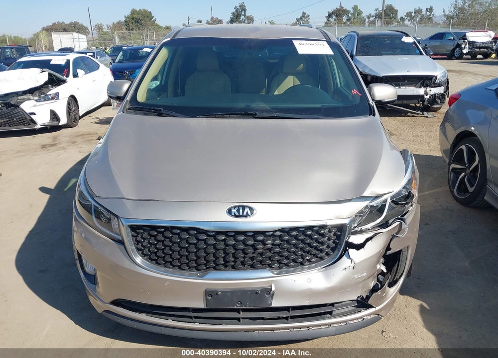 2017 KIA SEDONA EX VIN: KNDMC5C11H6264458