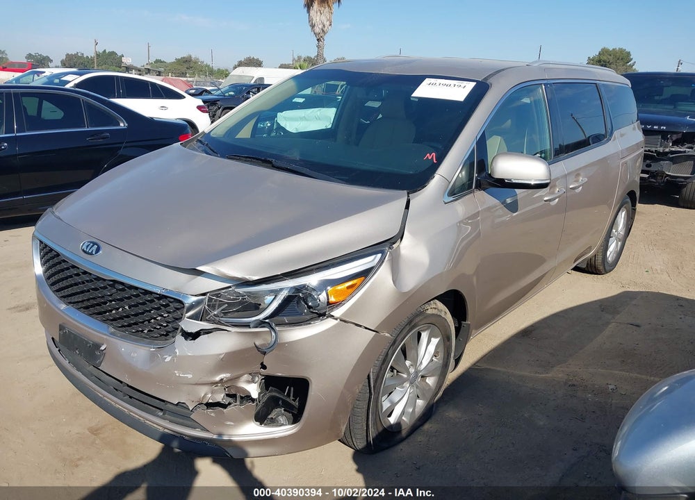 2017 KIA SEDONA EX VIN: KNDMC5C11H6264458
