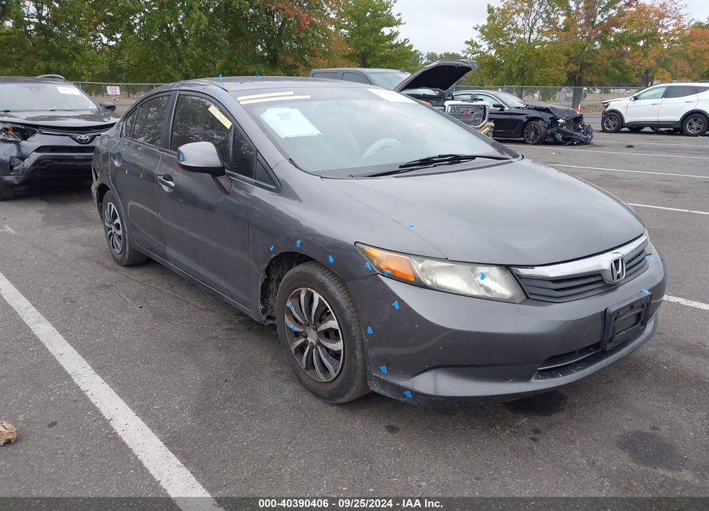 2012 HONDA CIVIC LX VIN: 19XFB2F52CE030342