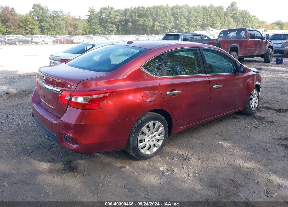 2016 NISSAN SENTRA SV VIN: 3N1AB7AP9GY327891