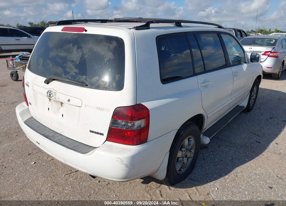 2004 TOYOTA HIGHLANDER V6 VIN: JTEDP21A340007140