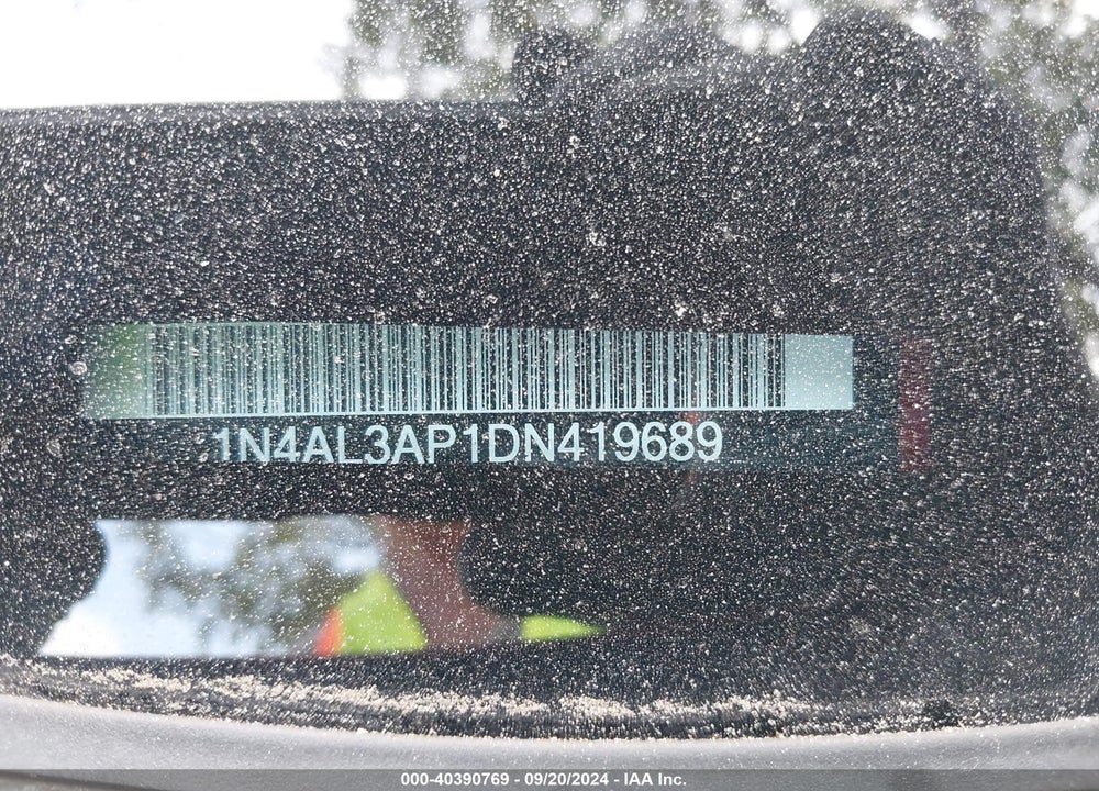2013 NISSAN ALTIMA 2.5 SL VIN: 1N4AL3AP1DN419689