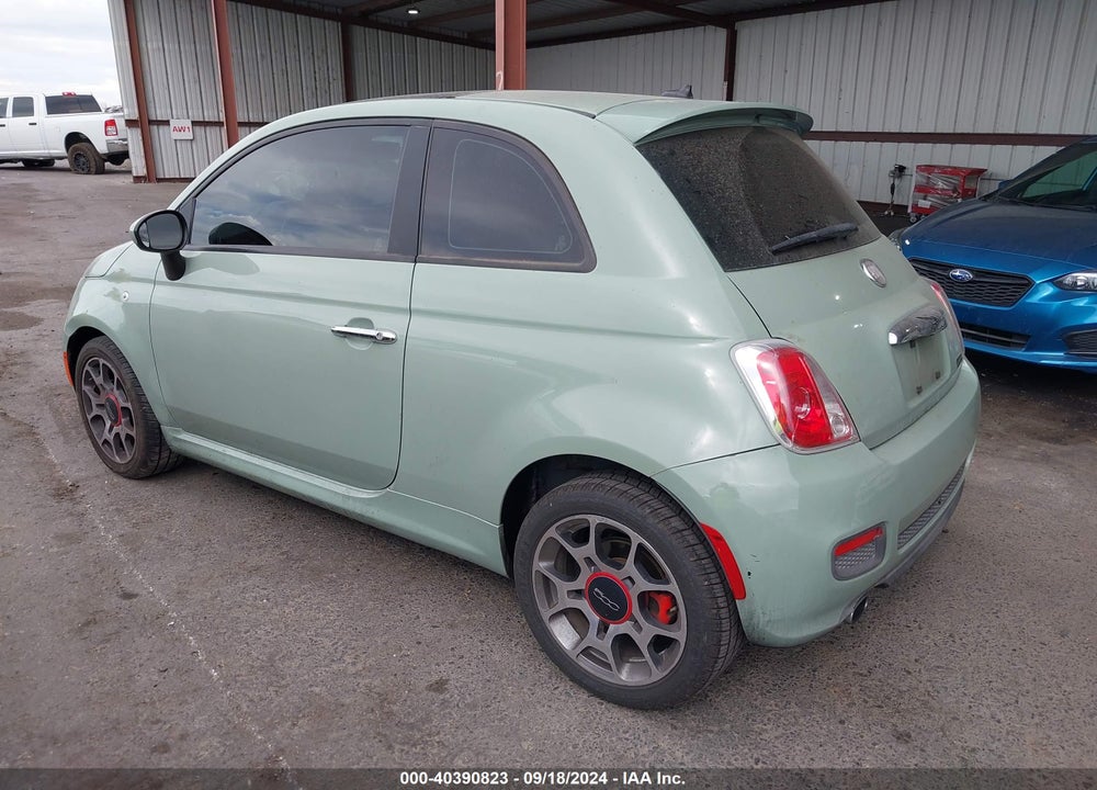 2012 FIAT 500 SPORT VIN: 3C3CFFBR9CT352614