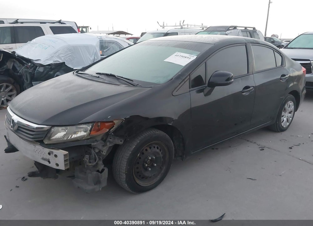 2012 HONDA CIVIC LX VIN: 2HGFB2F56CH521518