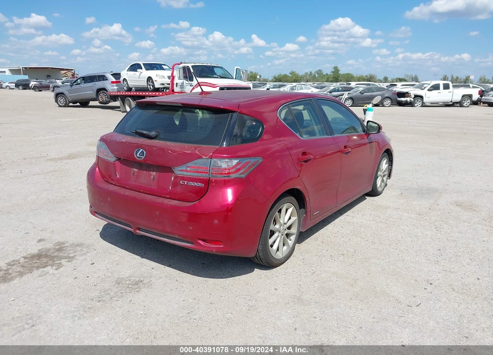 2013 LEXUS CT 200H VIN: JTHKD5BH2D2133316