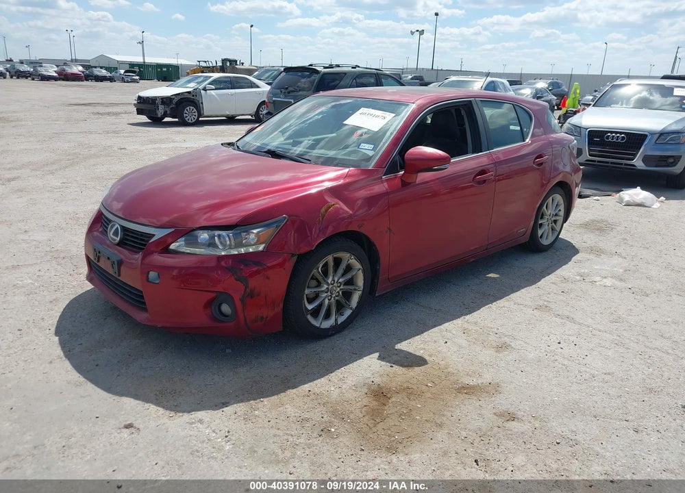 2013 LEXUS CT 200H VIN: JTHKD5BH2D2133316