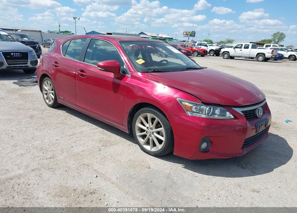 2013 LEXUS CT 200H VIN: JTHKD5BH2D2133316