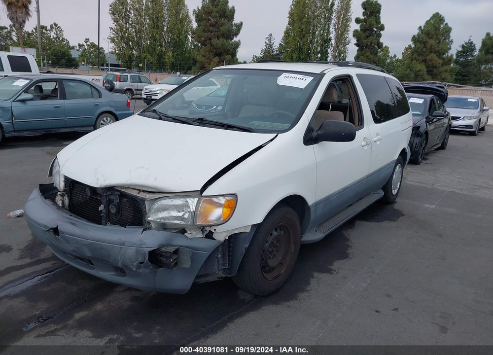 1999 TOYOTA SIENNA LE VIN: 4T3ZF13CXXU135641