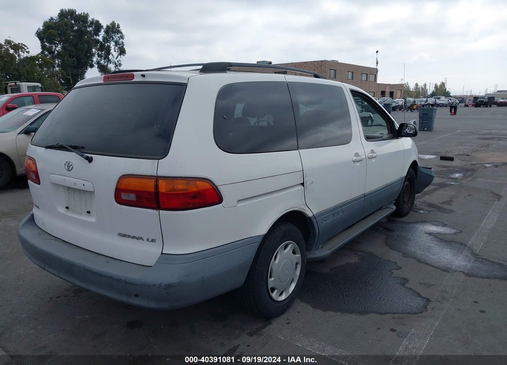 1999 TOYOTA SIENNA LE VIN: 4T3ZF13CXXU135641