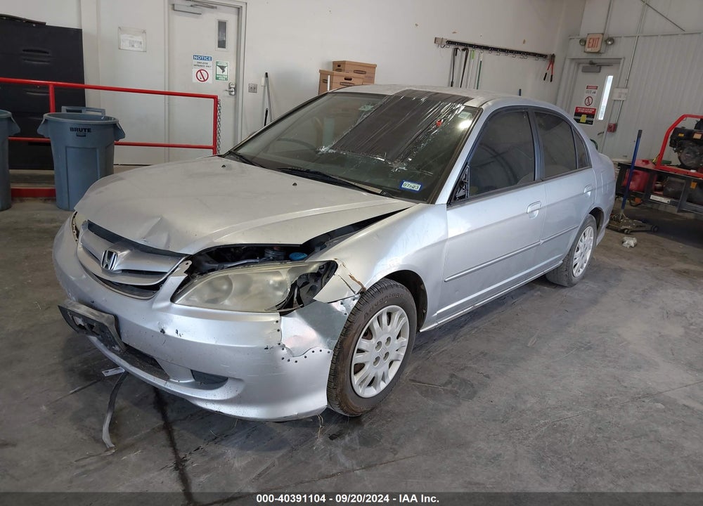 2005 HONDA CIVIC LX VIN: 2HGES16515H588729