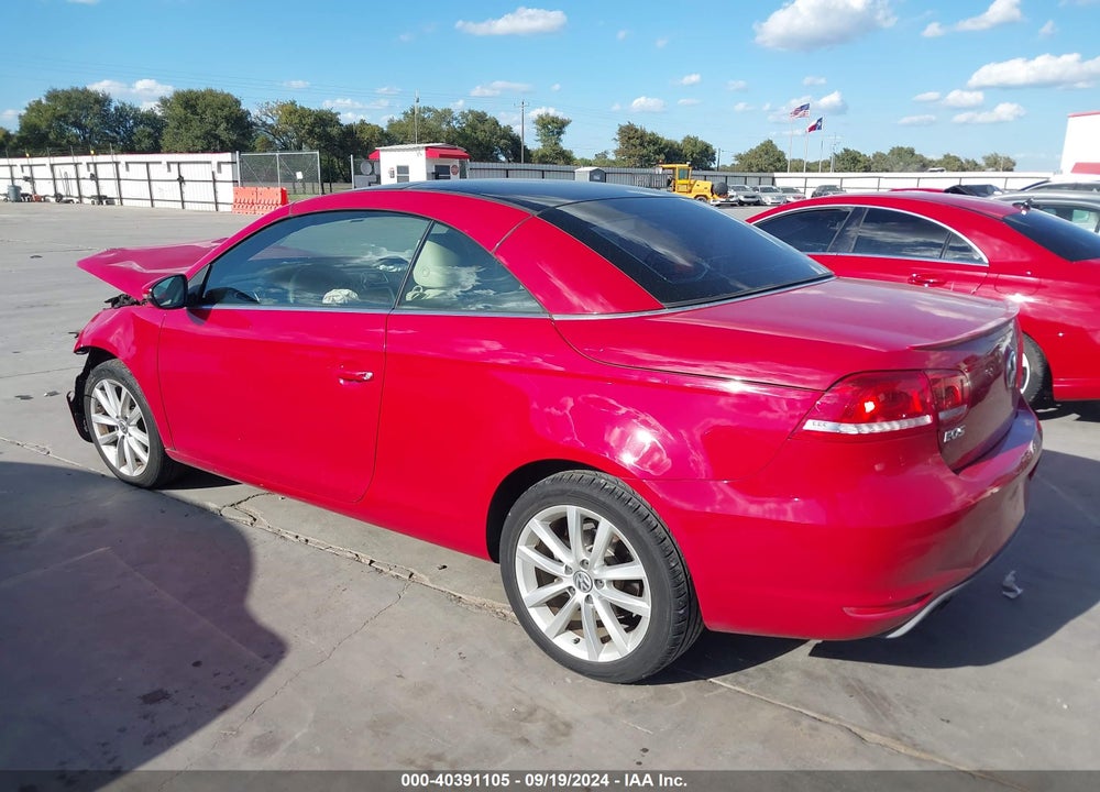 2014 VOLKSWAGEN EOS KOMFORT VIN: WVWBW8AH4EV001530