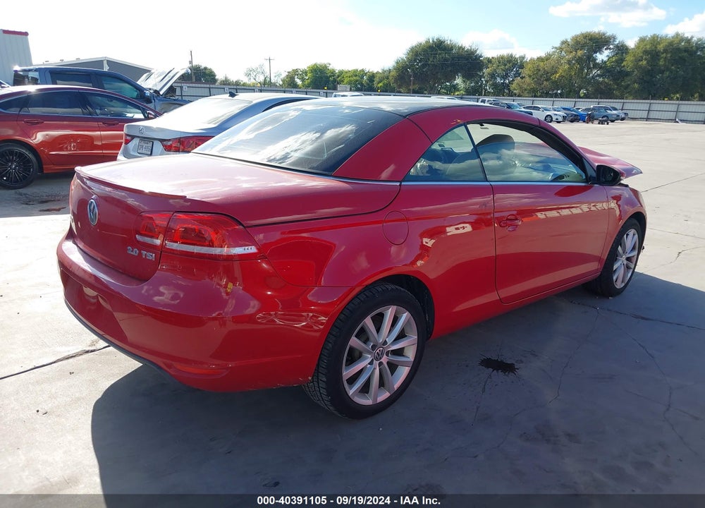 2014 VOLKSWAGEN EOS KOMFORT VIN: WVWBW8AH4EV001530