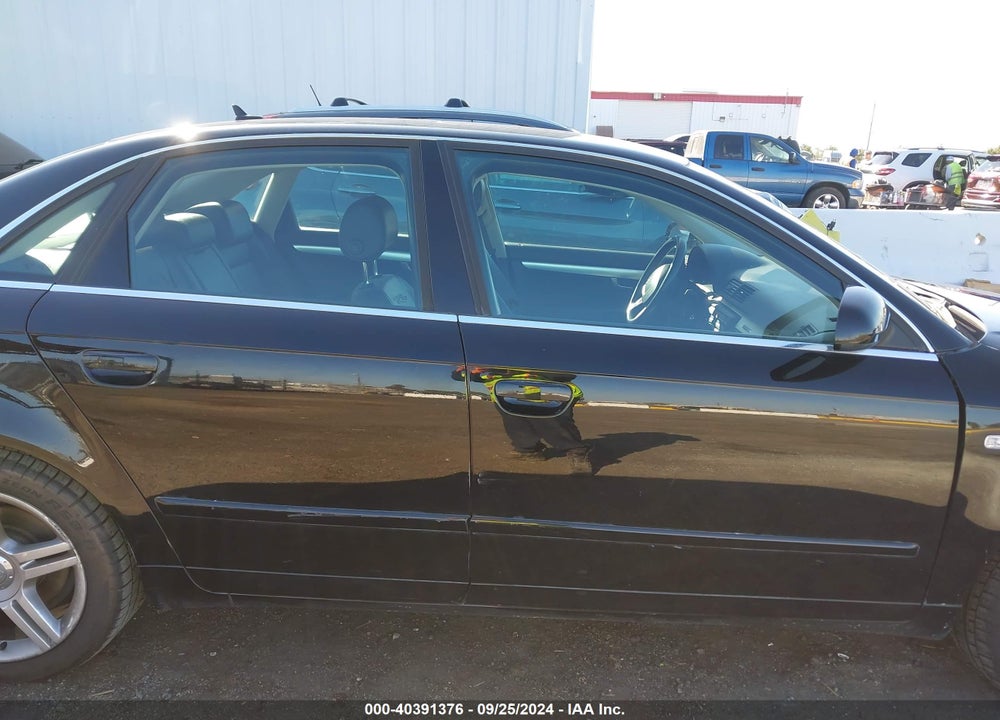 2007 AUDI A4 2.0T VIN: WAUDF78E97A146018