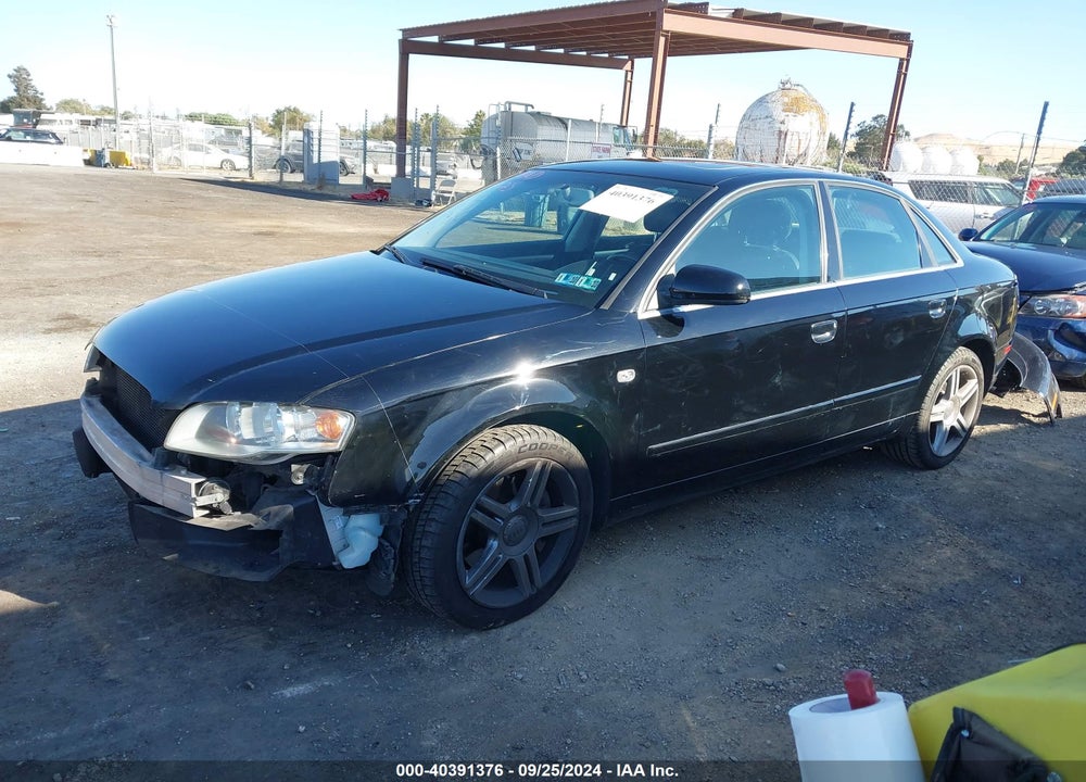 2007 AUDI A4 2.0T VIN: WAUDF78E97A146018
