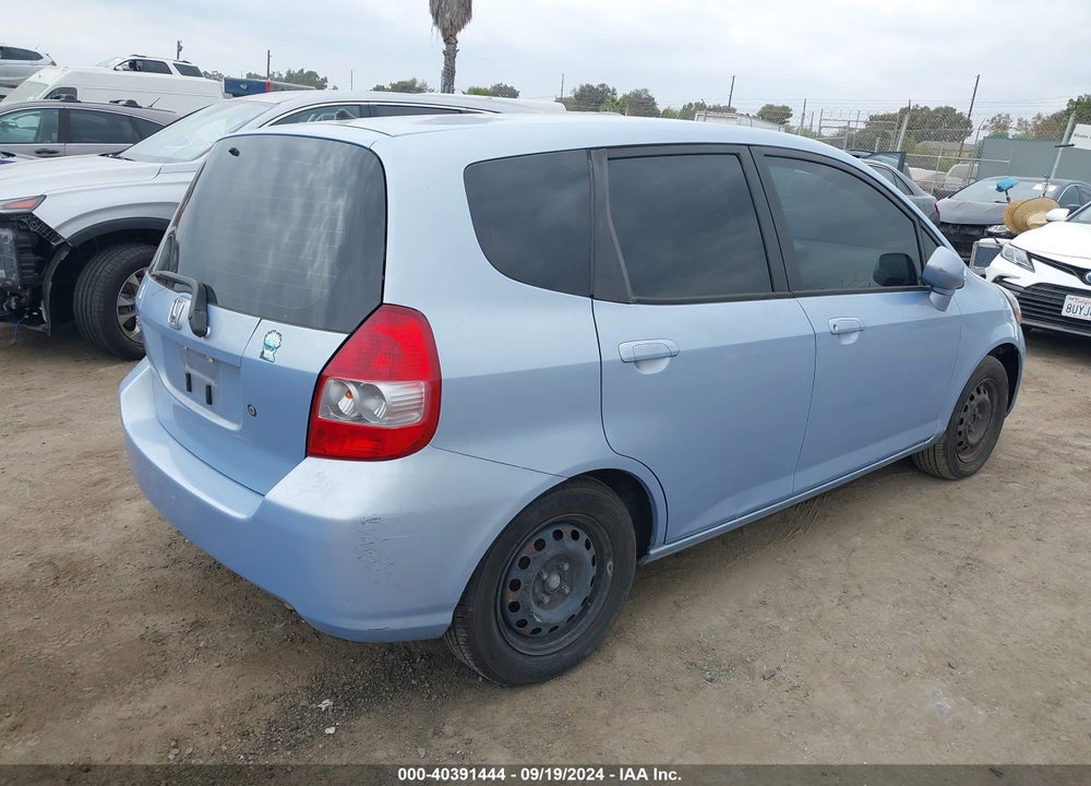2008 HONDA FIT VIN: JHMGD37498S065019