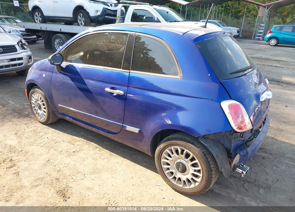 2012 FIAT 500 LOUNGE VIN: 3C3CFFCRXCT117735