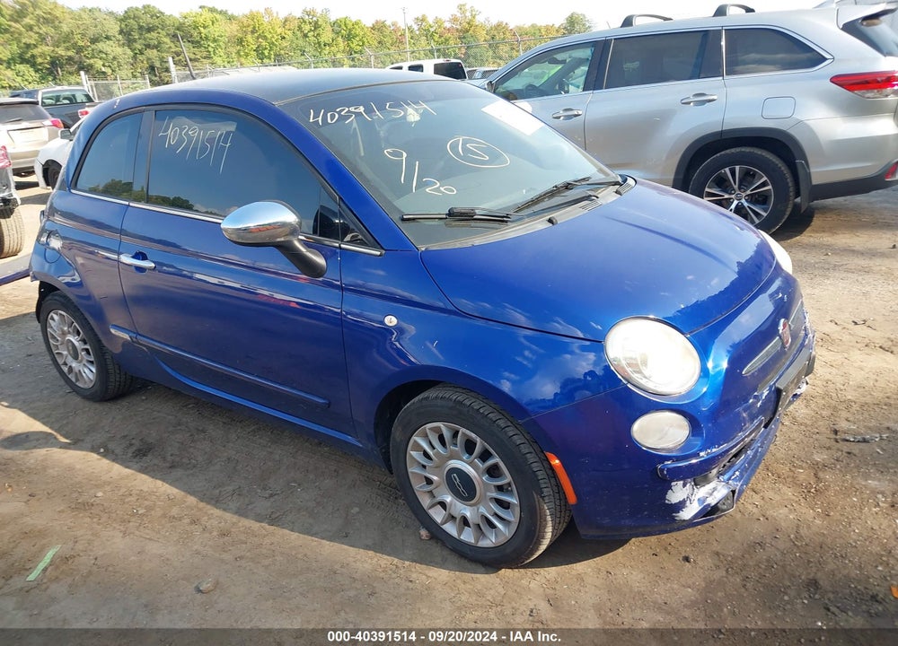 2012 FIAT 500 LOUNGE VIN: 3C3CFFCRXCT117735