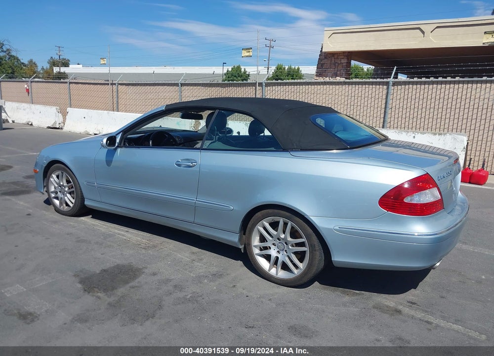 2008 MERCEDES-BENZ CLK 350 VIN: WDBTK56F78F254599