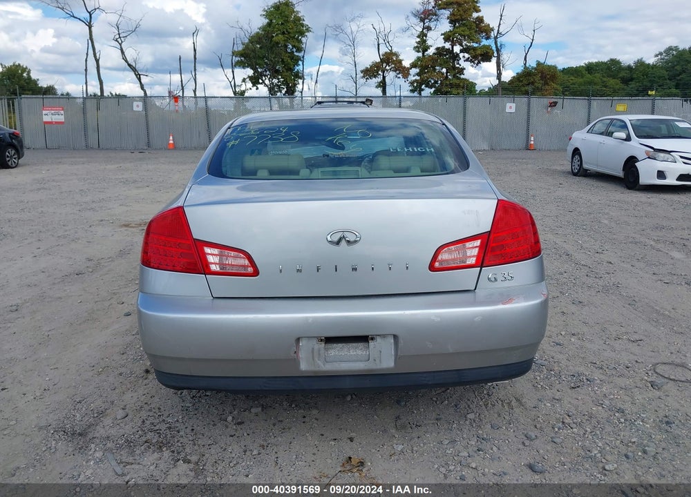 2003 INFINITI G35 VIN: JNKCV51E63M317234