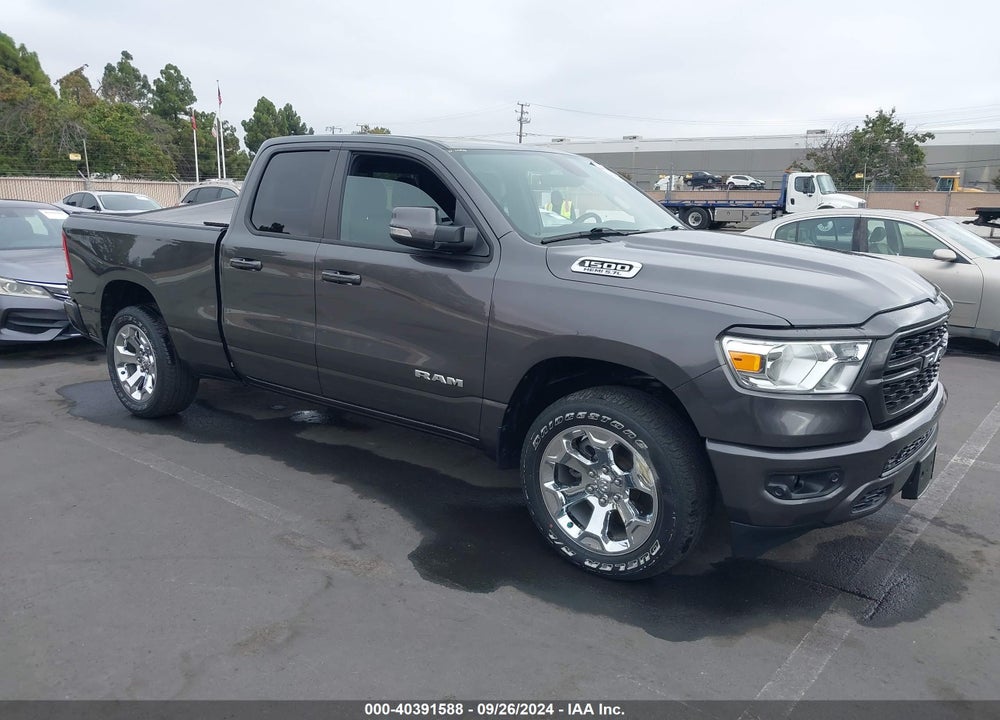 2022 RAM 1500 BIG HORN QUAD CAB 4X4 6'4 BOX VIN: 1C6SRFBT4NN137226