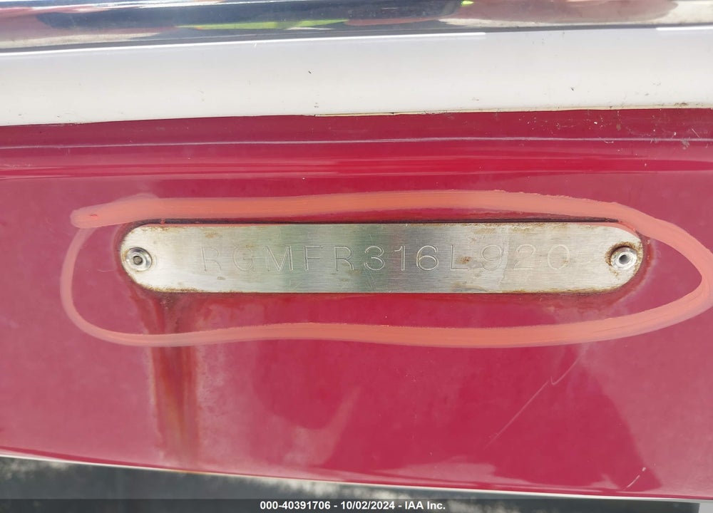 2020 REGAL OTHER VIN: RGMFR316L920