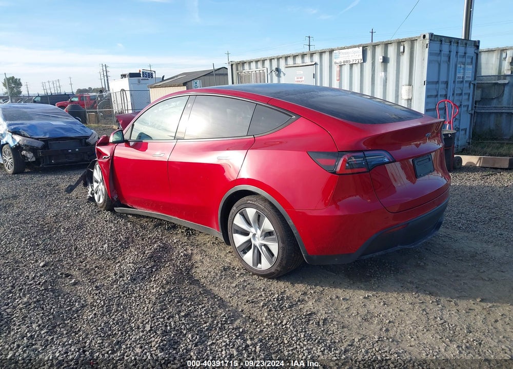 2021 TESLA MODEL Y LONG RANGE DUAL MOTOR ALL-WHEEL DRIVE VIN: 5YJYGDEEXMF092025
