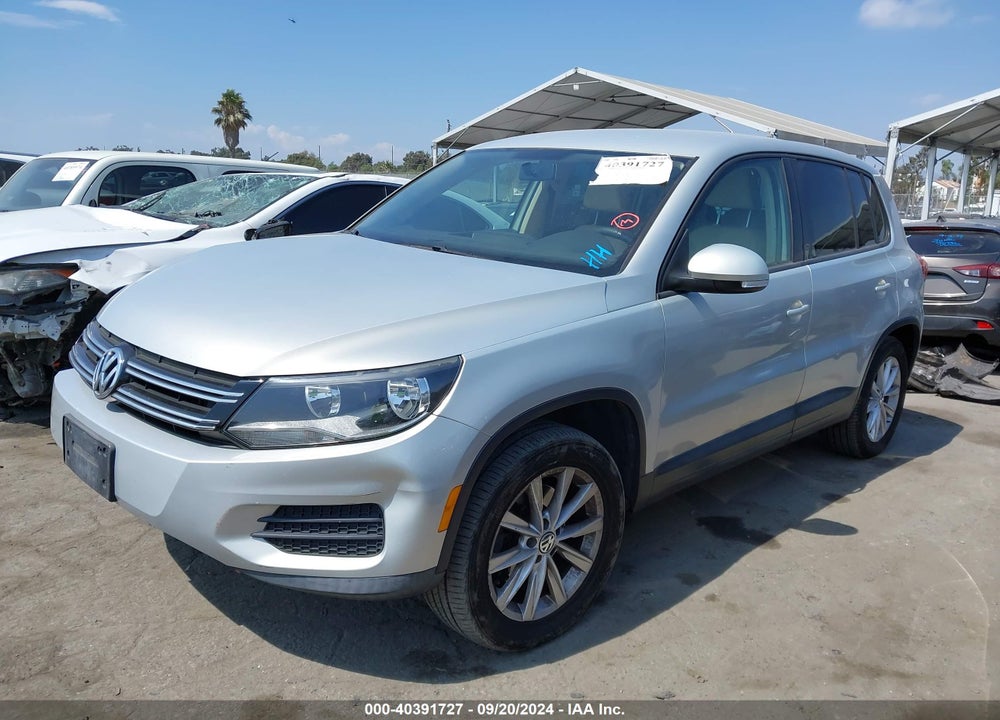 2014 VOLKSWAGEN TIGUAN SE VIN: WVGAV3AX5EW042442