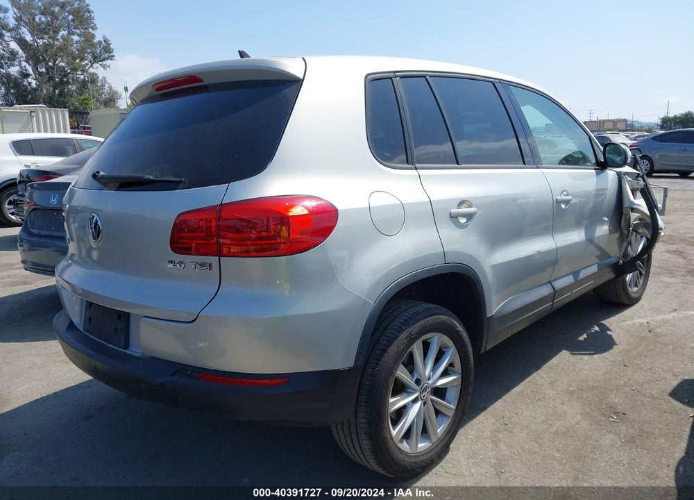 2014 VOLKSWAGEN TIGUAN SE VIN: WVGAV3AX5EW042442
