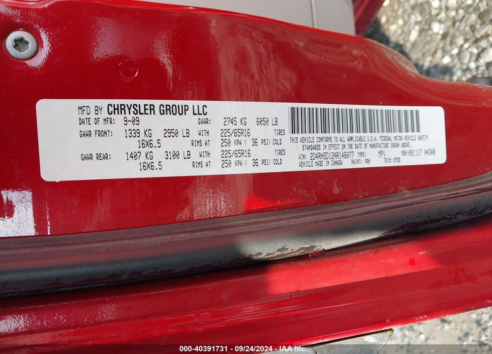 2010 DODGE GRAND CARAVAN SXT VIN: 2D4RN5D12AR146077